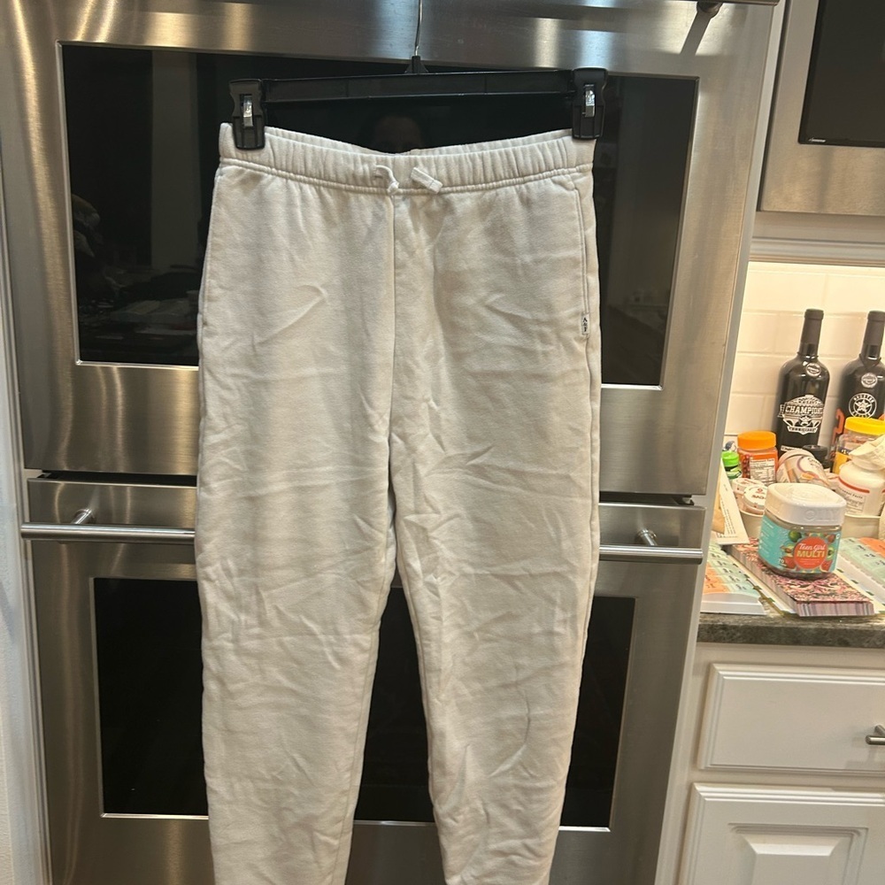 Abercrombie Kids Cozy White Jogger Pants in size 14/16